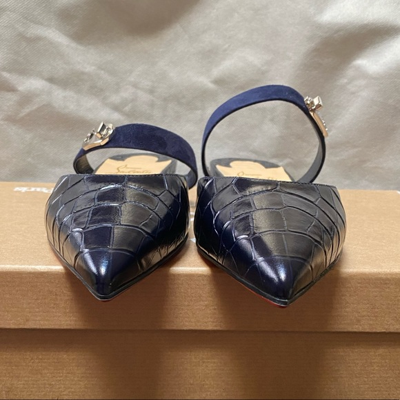 NIB CHRISTIAN LOUBOUTIN Choc Lock Flats, 36 - Picture 7 of 14